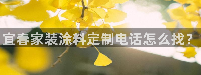 和记网页：宜春家装涂料定制电话怎么找？