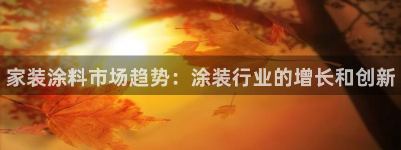 和记官方：家装涂料市场趋势：涂装行业的增长和创新