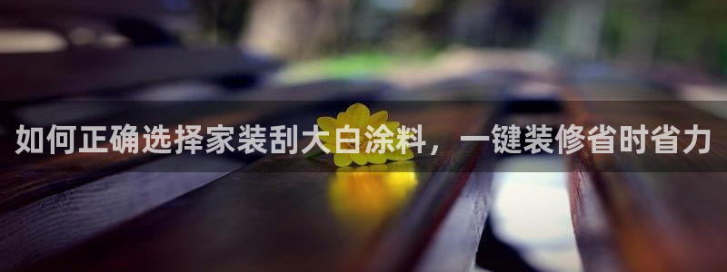 和记注册有什么送的：如何正确选择家装刮大白涂料，一键装修省时省力